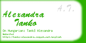alexandra tanko business card